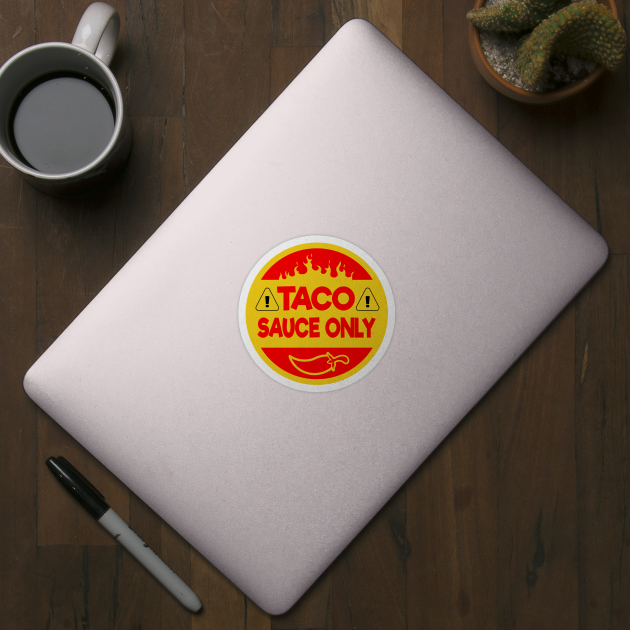 TACO SAUCE ONLY Decal Sticker taco bell stickers taco bell planner stickers food stickers Toyota Tacoma by magdynstein